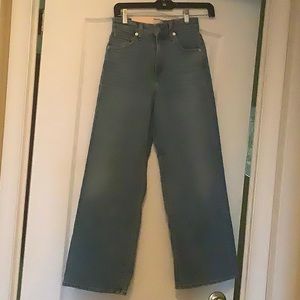 CQY wide-leg crop jeans